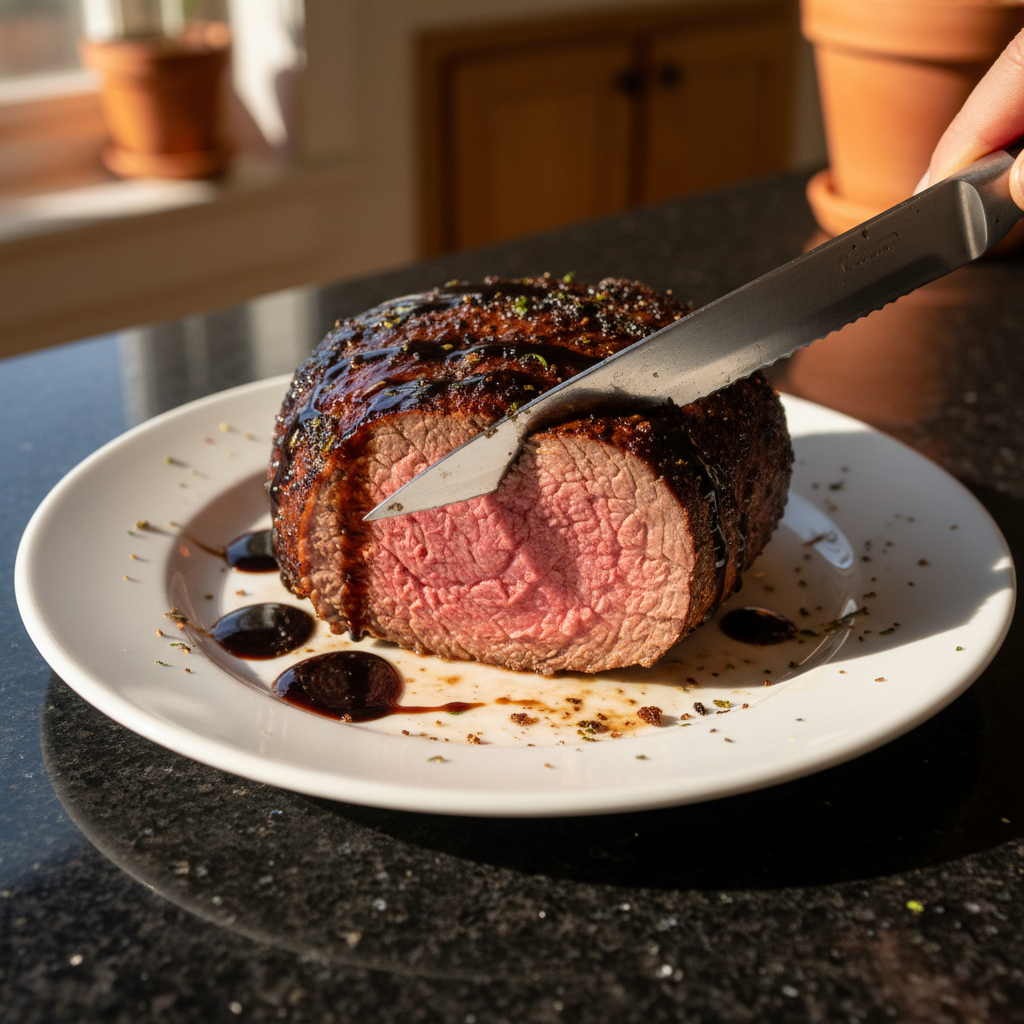 Beef Tenderloin with Balsamic Glaze