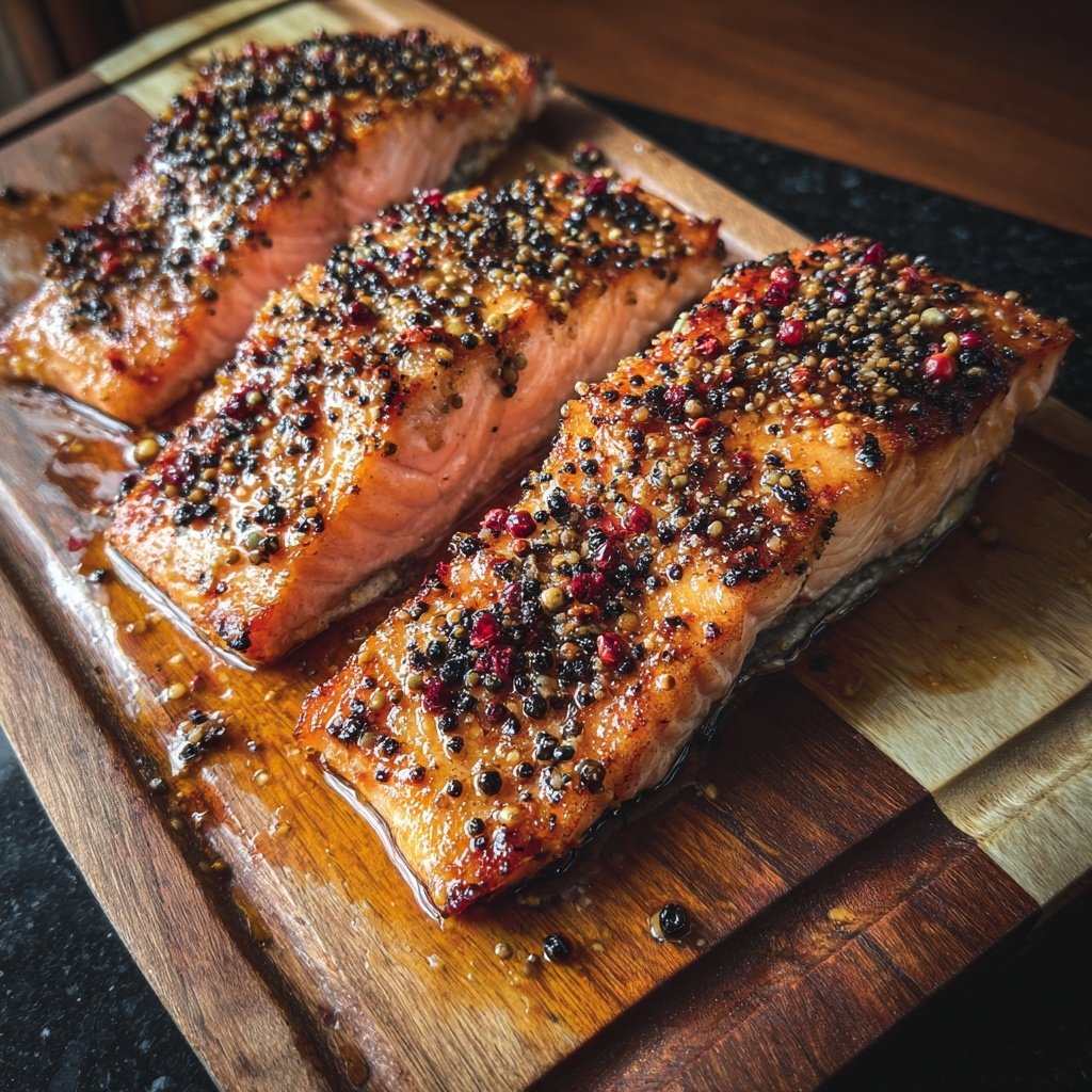 Savory Peppercorn Salmon Friends