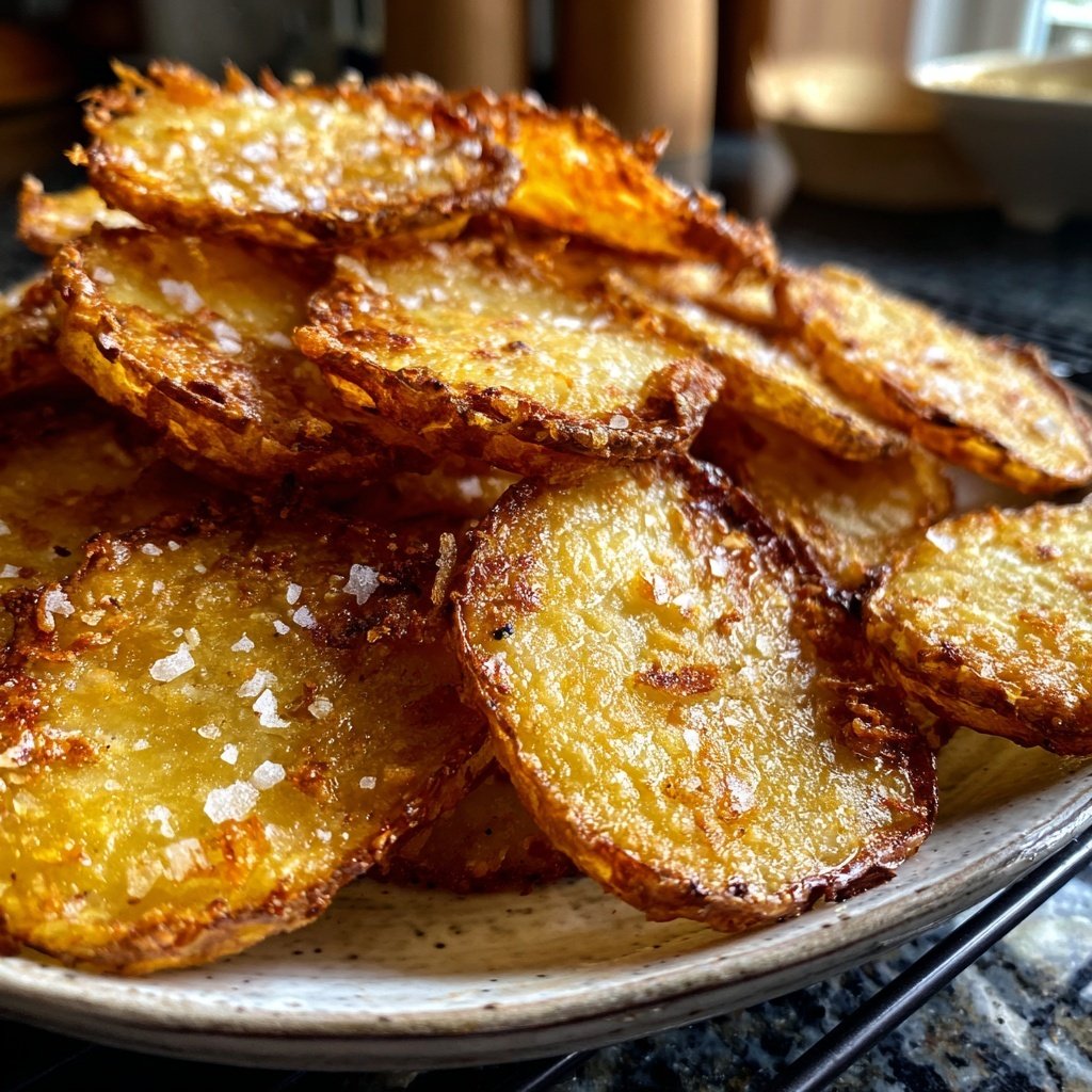 Airfried Crispy Potato Slices