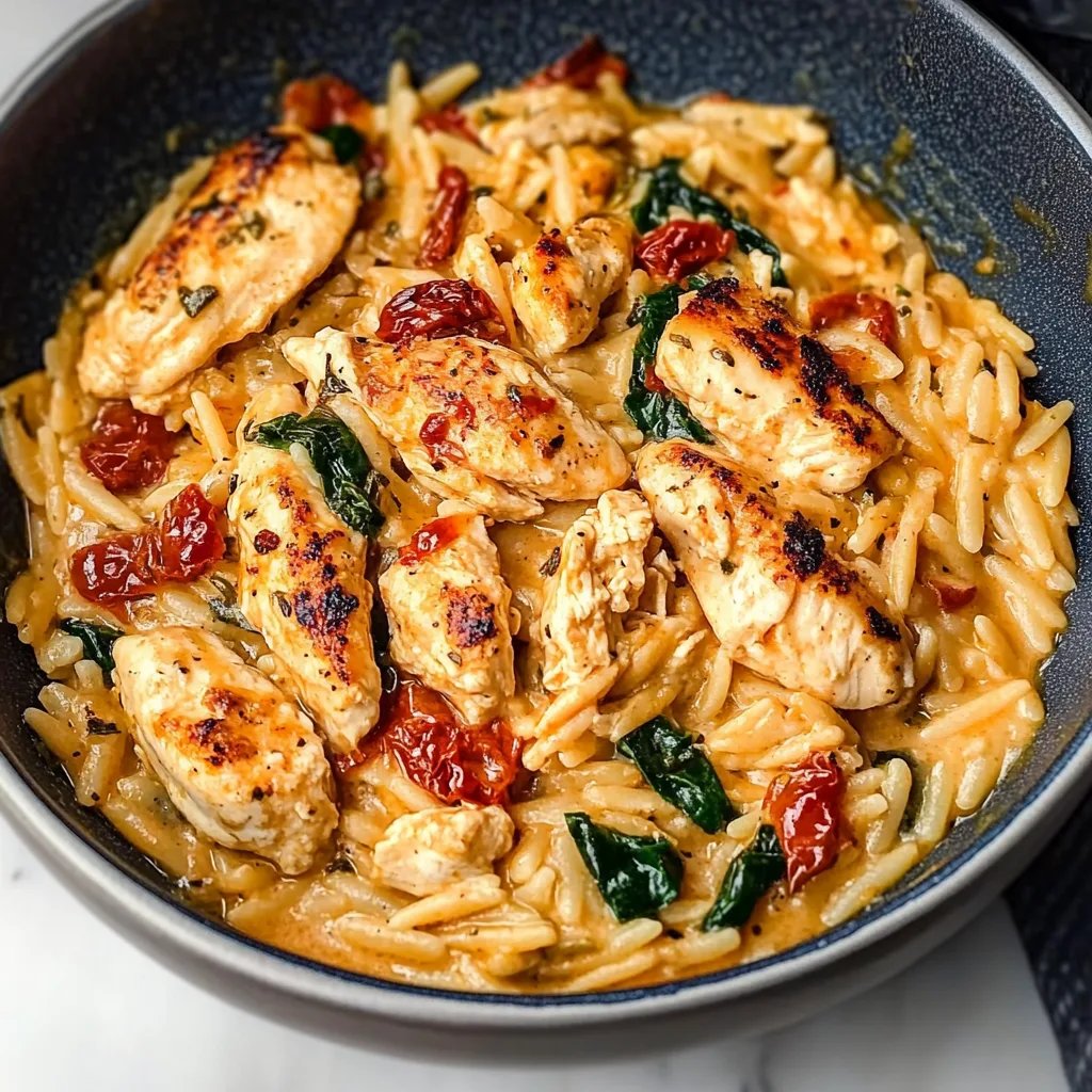 Creamy Sun-Dried Tomato Chicken Orzo: An Incredible Ultimate Recipe