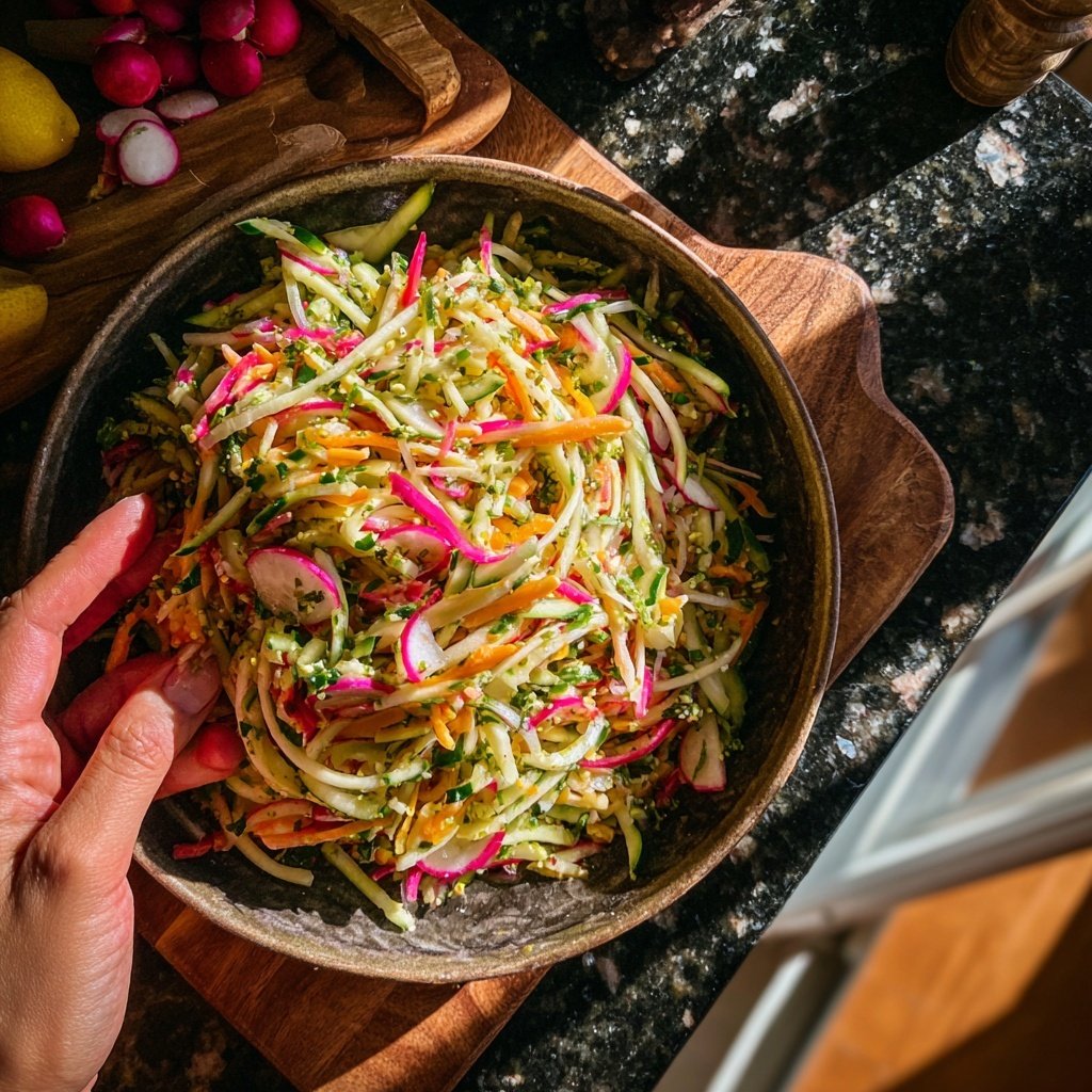 Crunchy Cucumber Slaw with Jalapeño