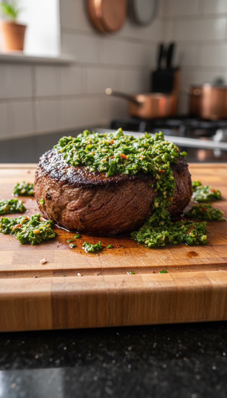 Filet Mignon with Chimichurri