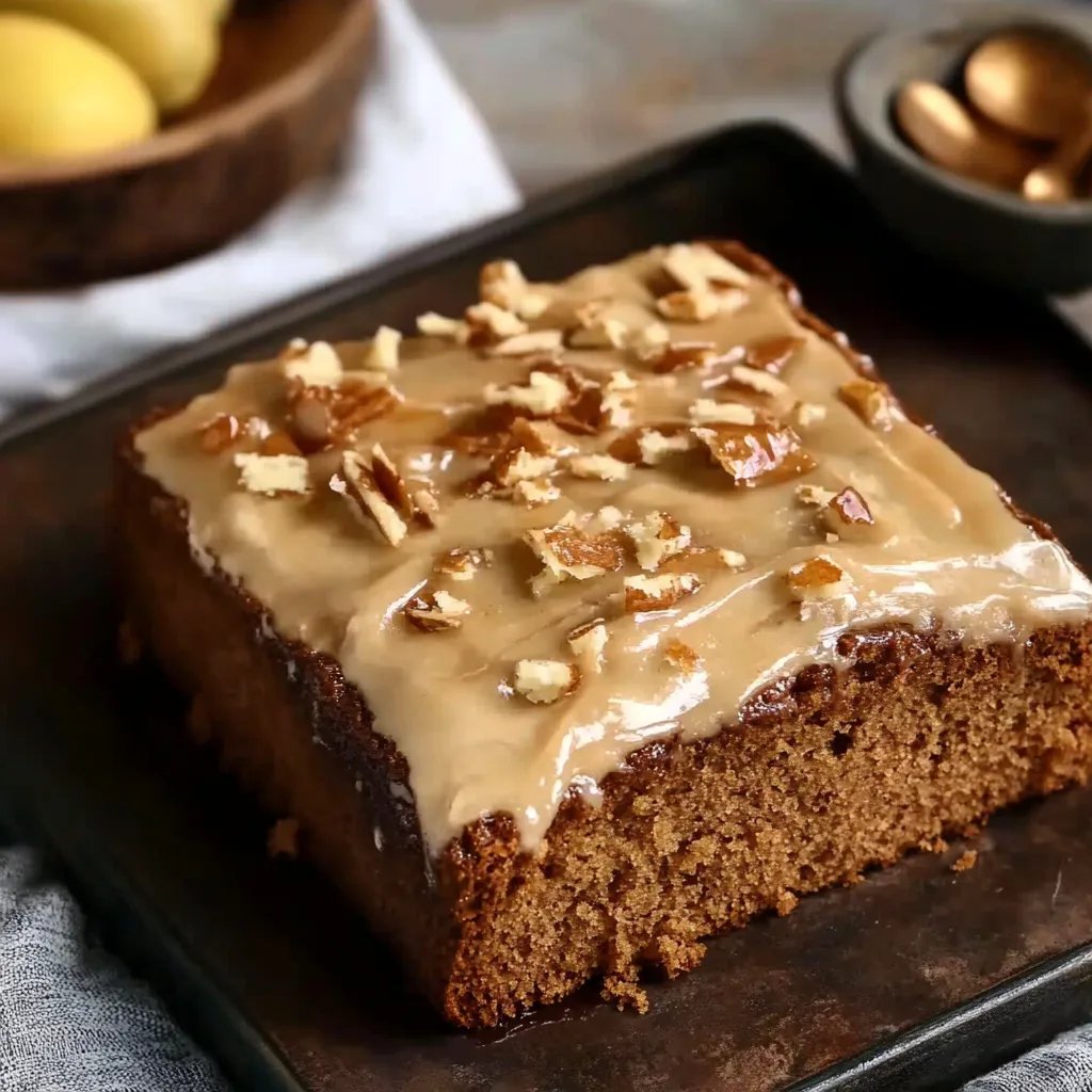 Apple Spice Cake with Brown Sugar Icing