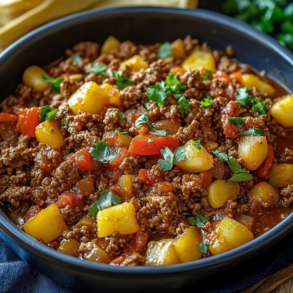 Easy Mexican Picadillo Recipe with Ground Beef
