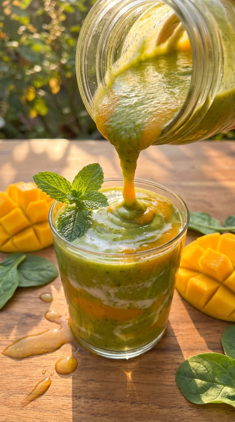 Tropical Mango Spinach Smoothie