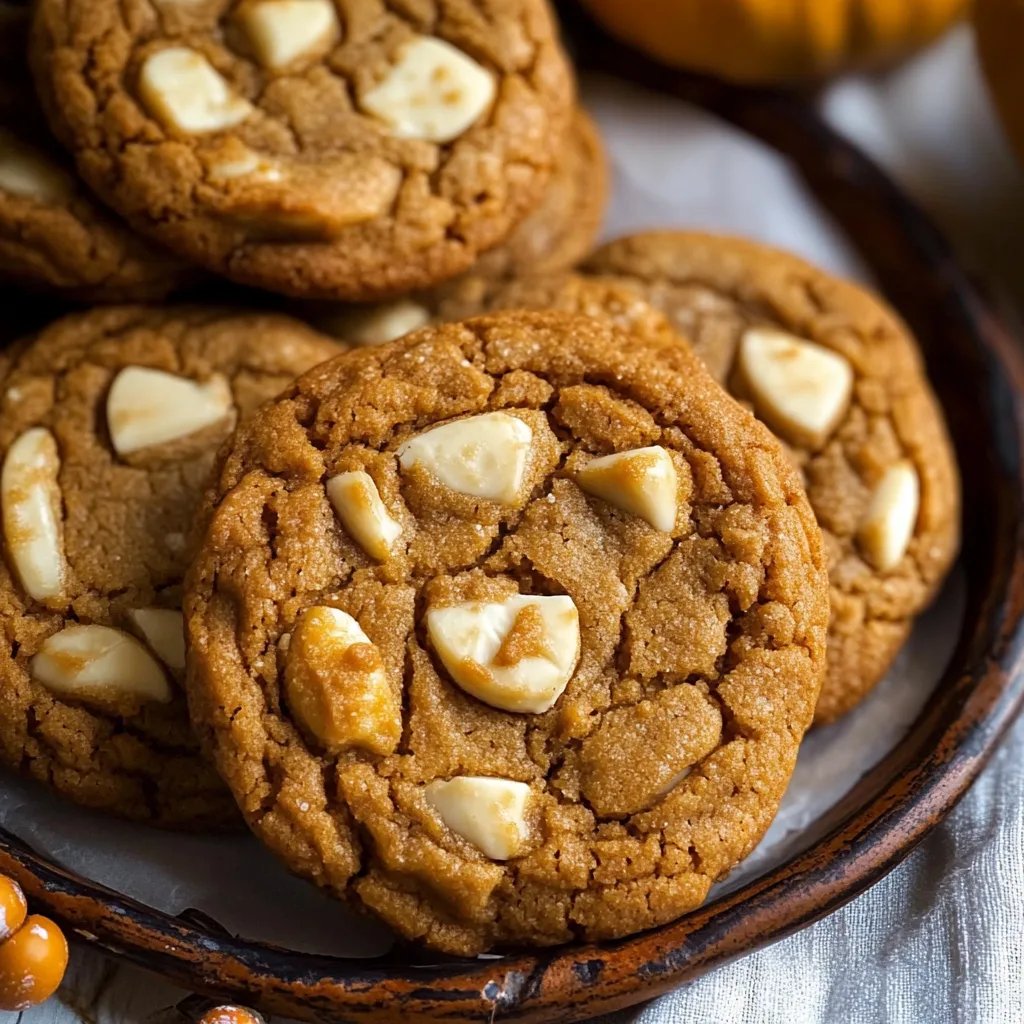 Pumpkin White Chocolate Chip Cookies