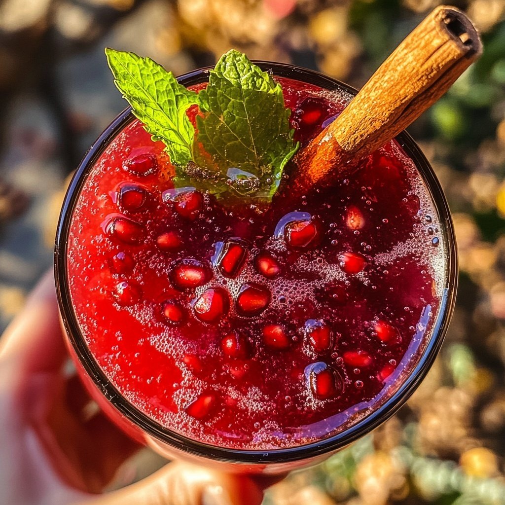 Pomegranate Mulled Wine Spritzer