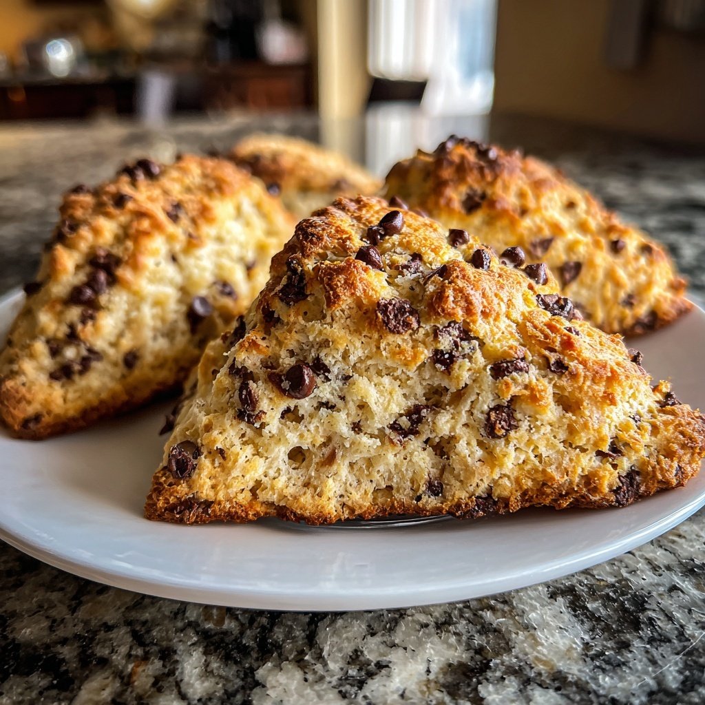 Chocolate Chip Banana Scones