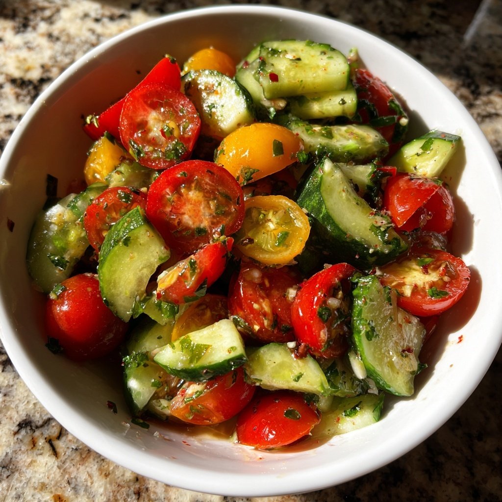 Classic Cucumber Tomato Salad