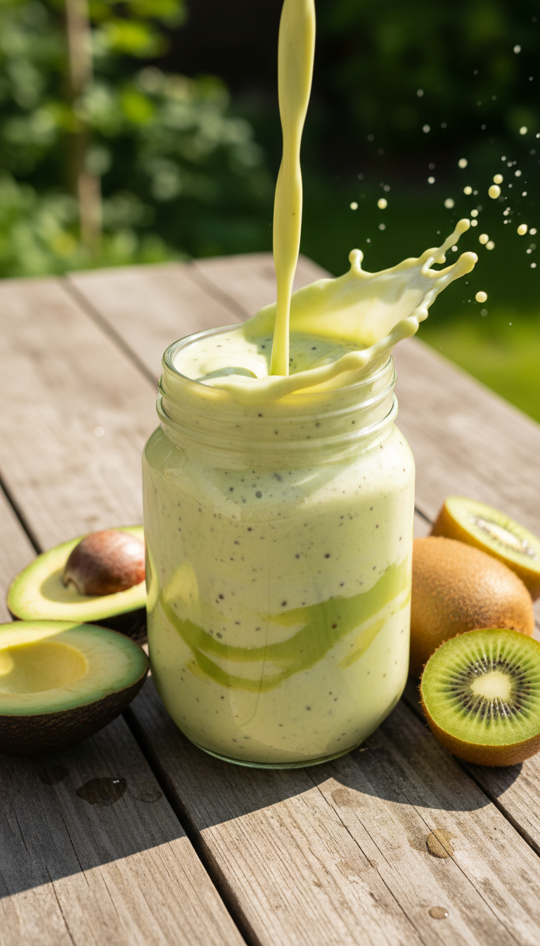 Kiwi Avocado Smoothie Bliss