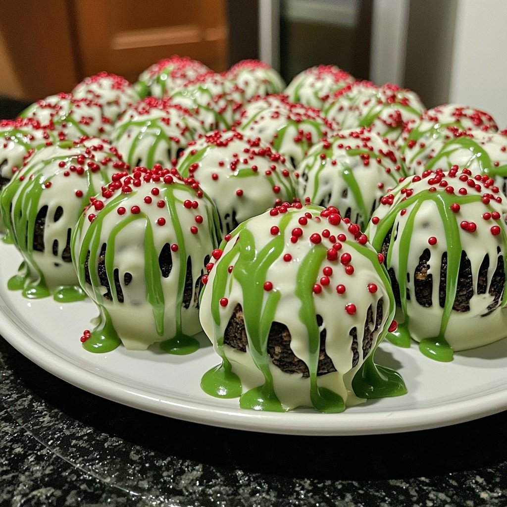 Grinch Oreo Balls