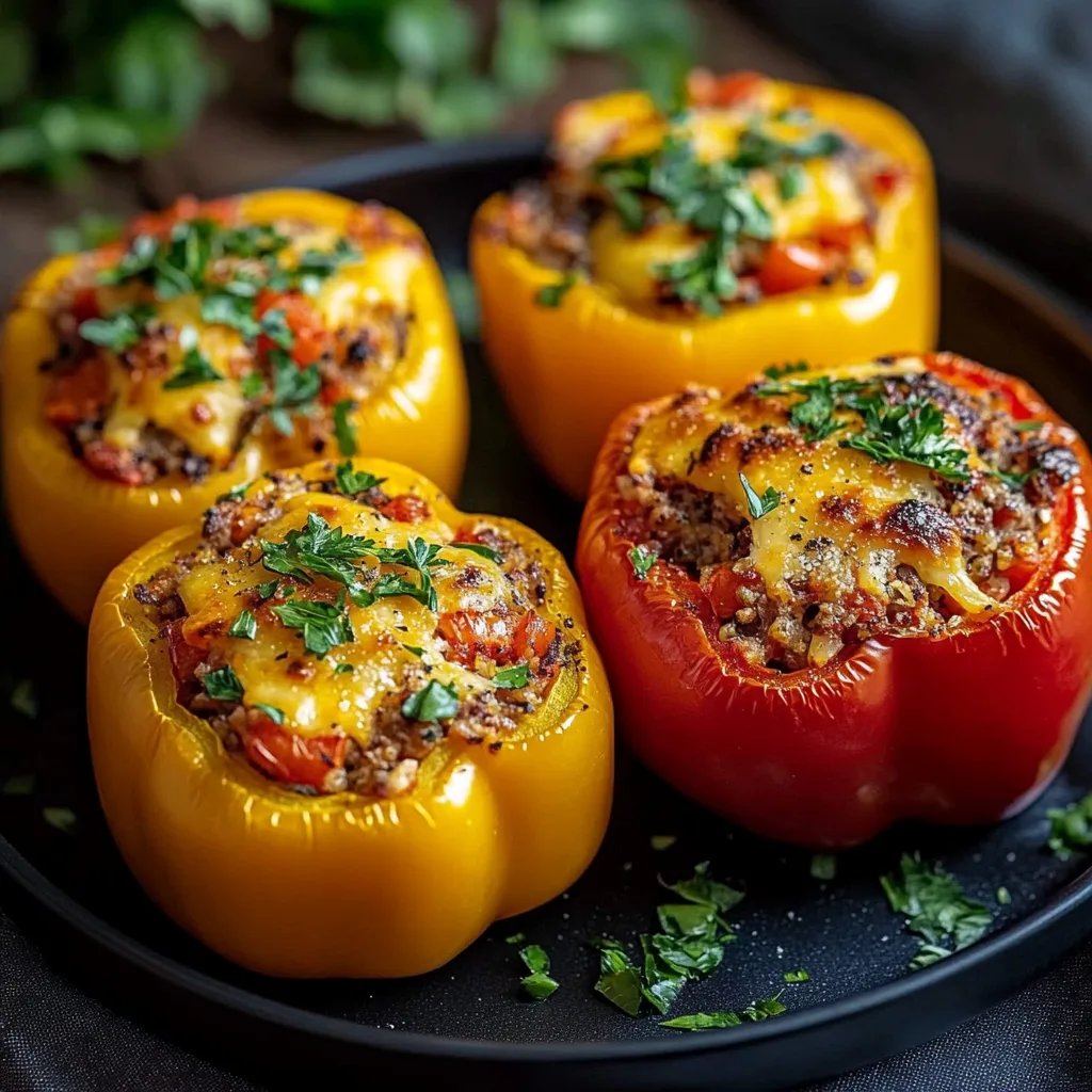 Hearty Old Fashioned Stuffed Bell Peppers