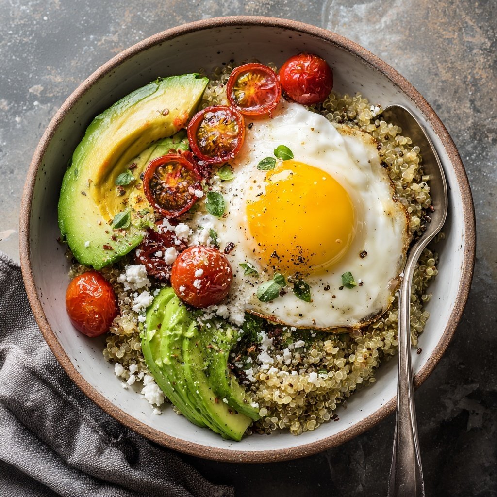 Quinoa Egg Breakfast Bowl
