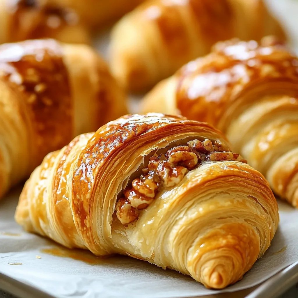 Buttery Crescent Rolls with Pecan Filling