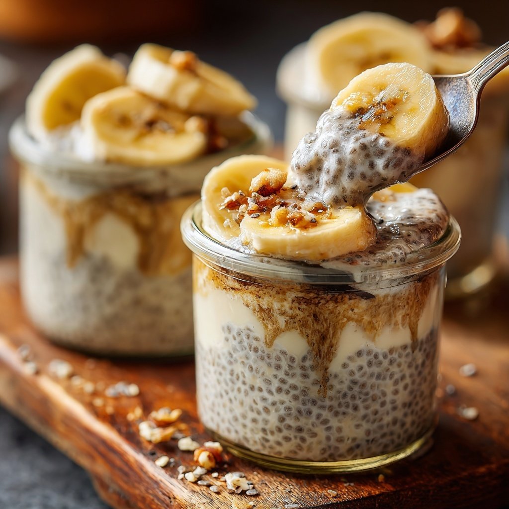 Banana Chia Pudding Cups
