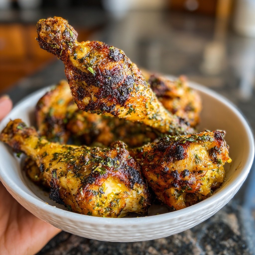 Lemon Herb Roasted Drumsticks