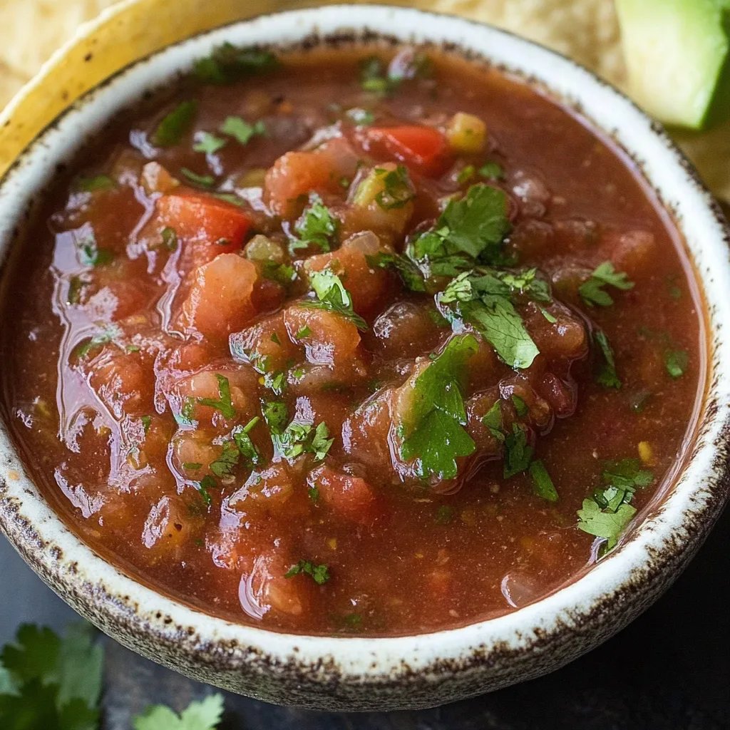 Super Quick Authentic Restaurant Style Salsa