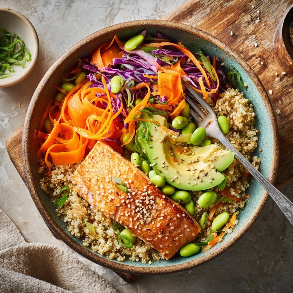 Vibrant Buddha Salmon Bowl