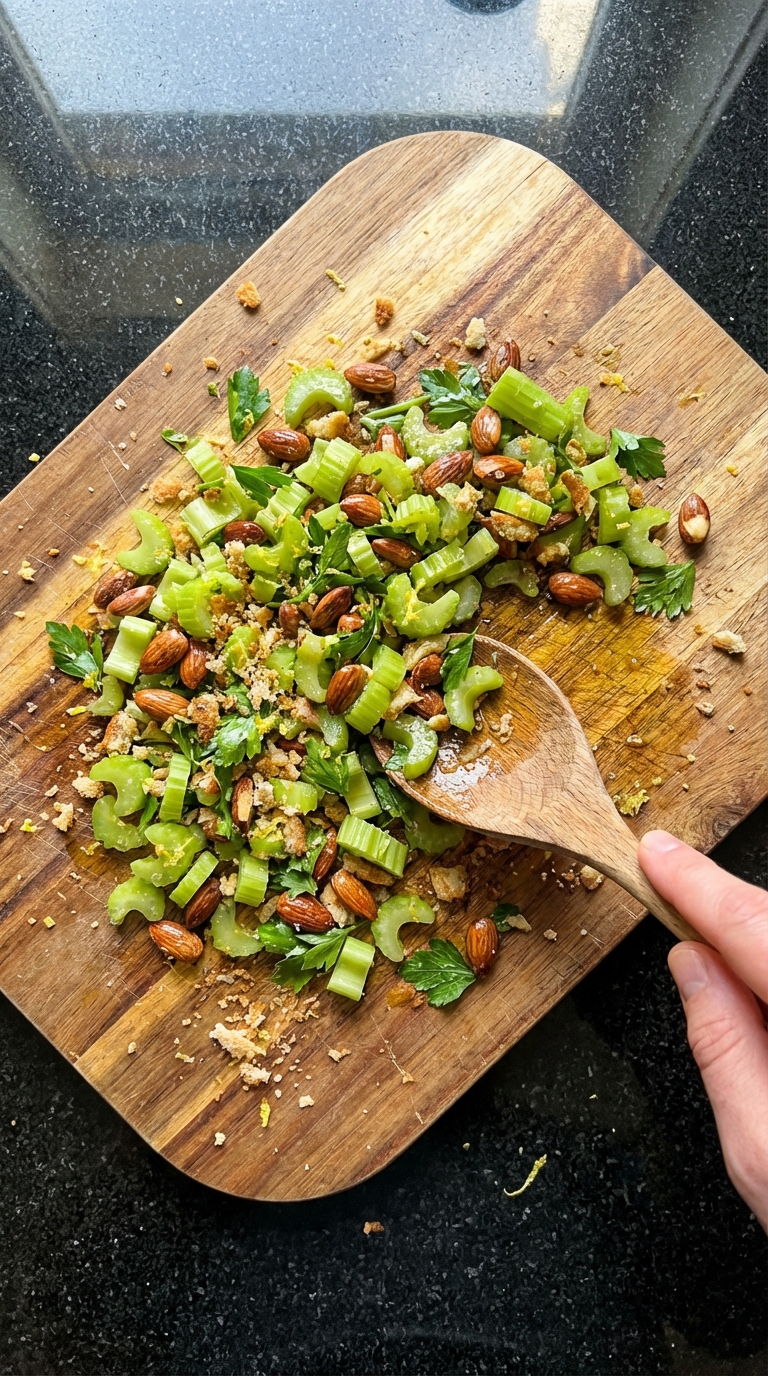 Crunchy Celery and Nut Salad