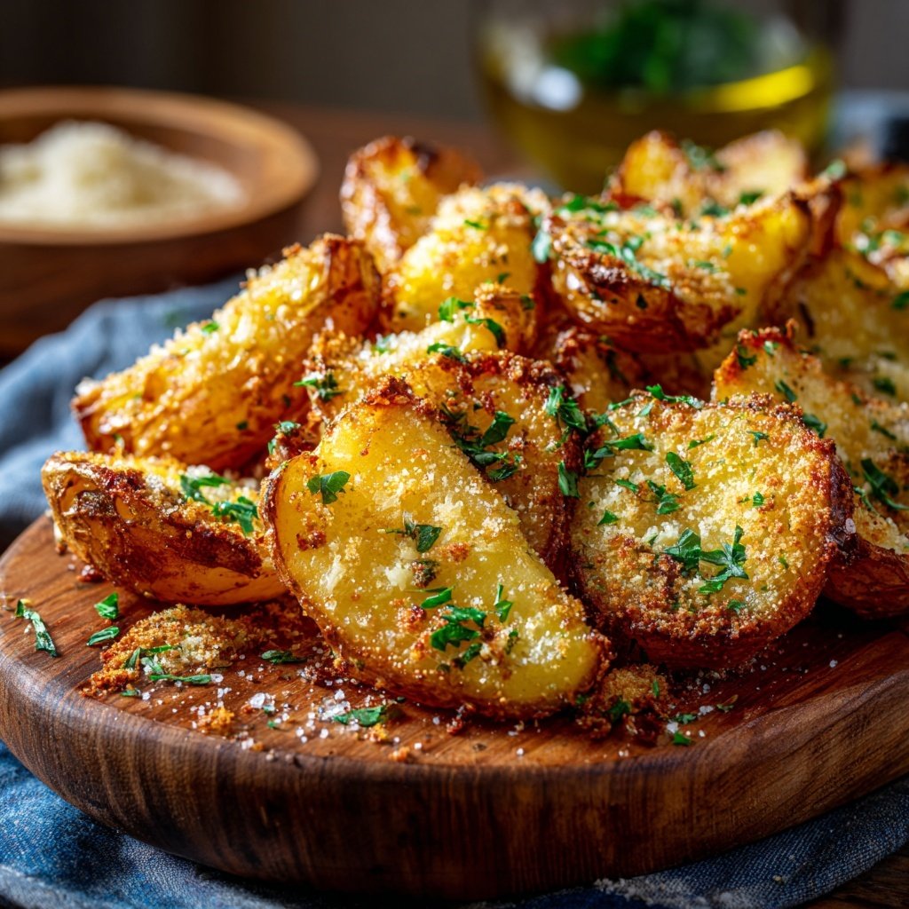 Garlic Parmesan Airfryer Potatoes