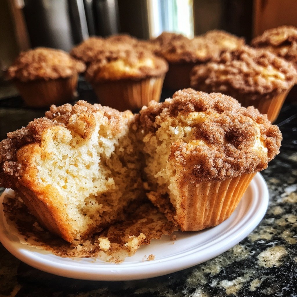 Cinnamon Swirl Breakfast Muffins with Streusel​