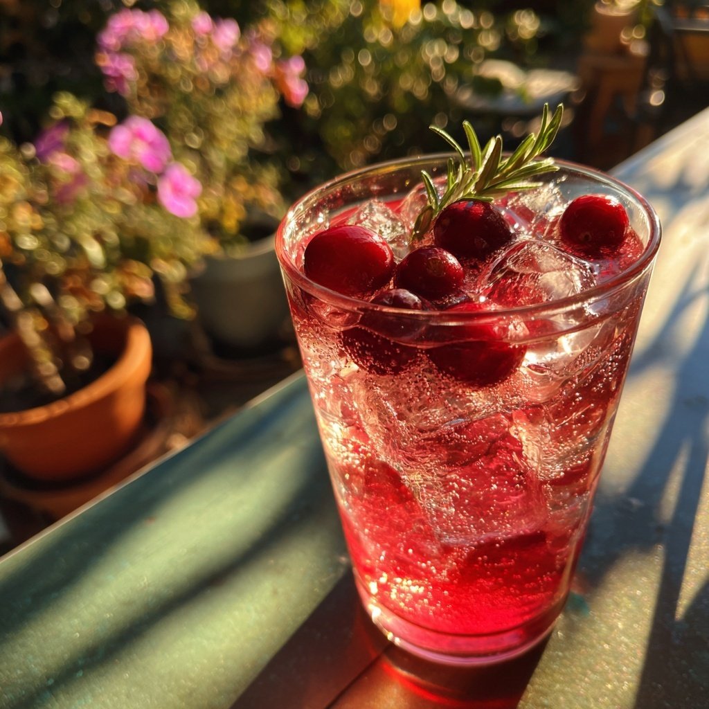 Cranberry St. Germain Cocktail