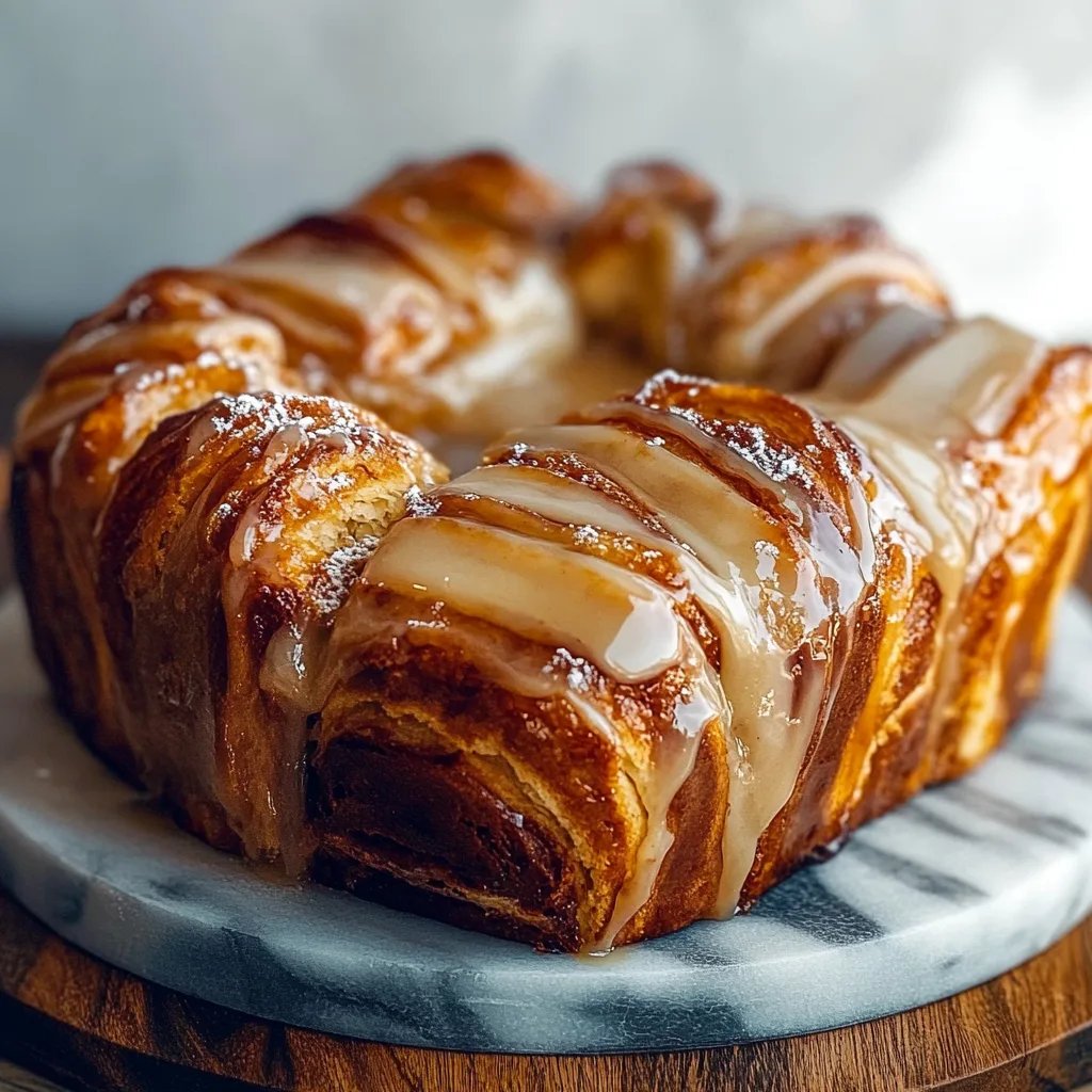 Cozy Apple Kringle with Vanilla Glaze