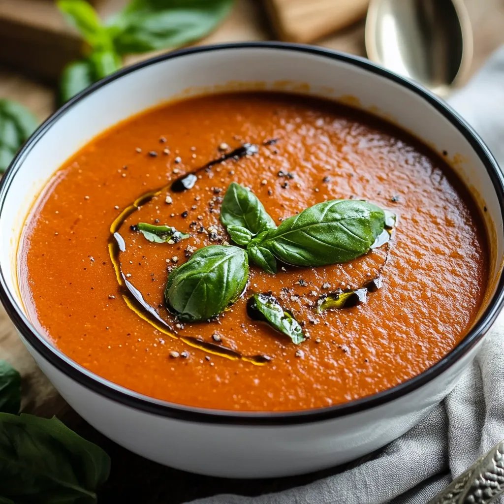 Cozy Tomato Basil Soup Recipe