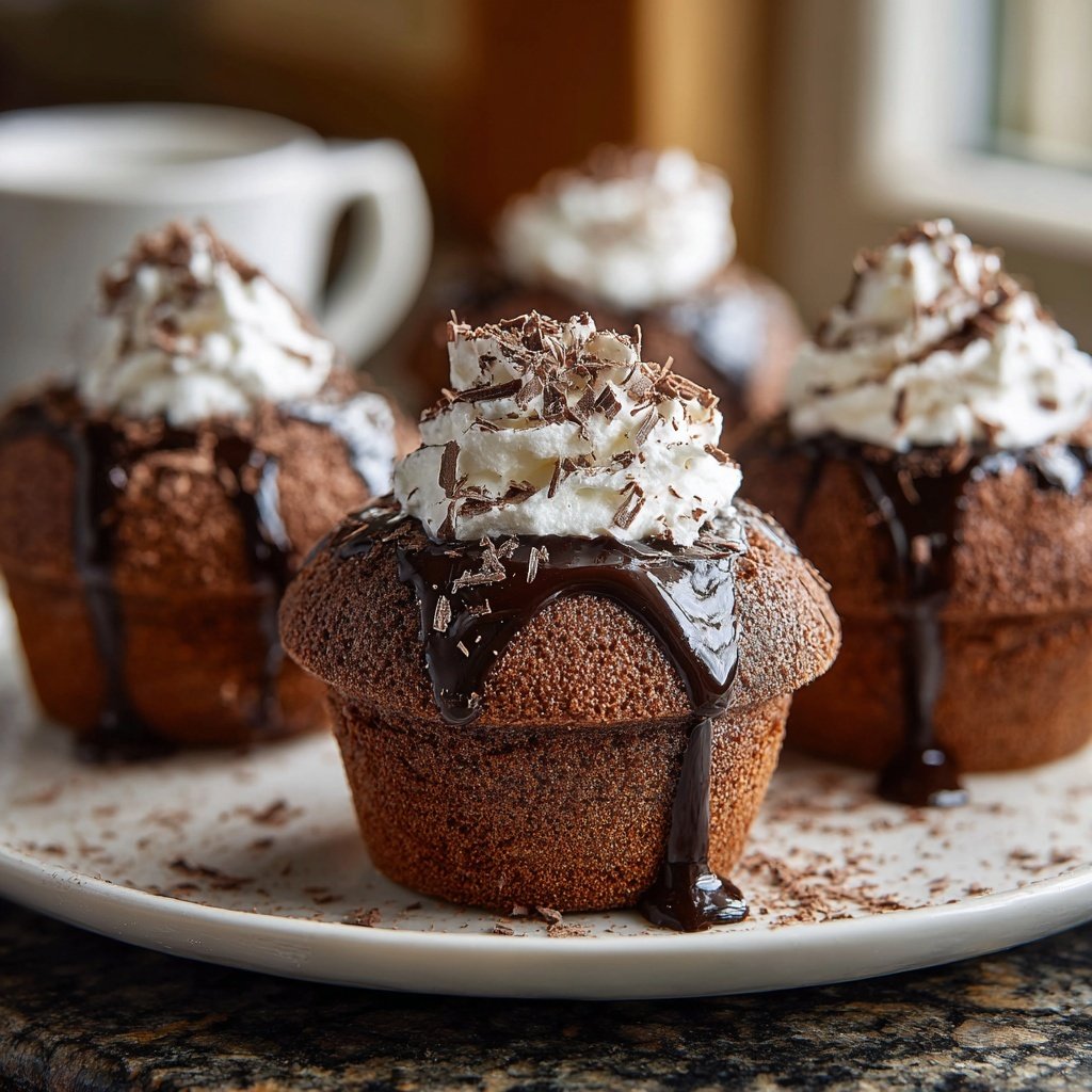 Fluffy Chocolate Mousse Cupcakes