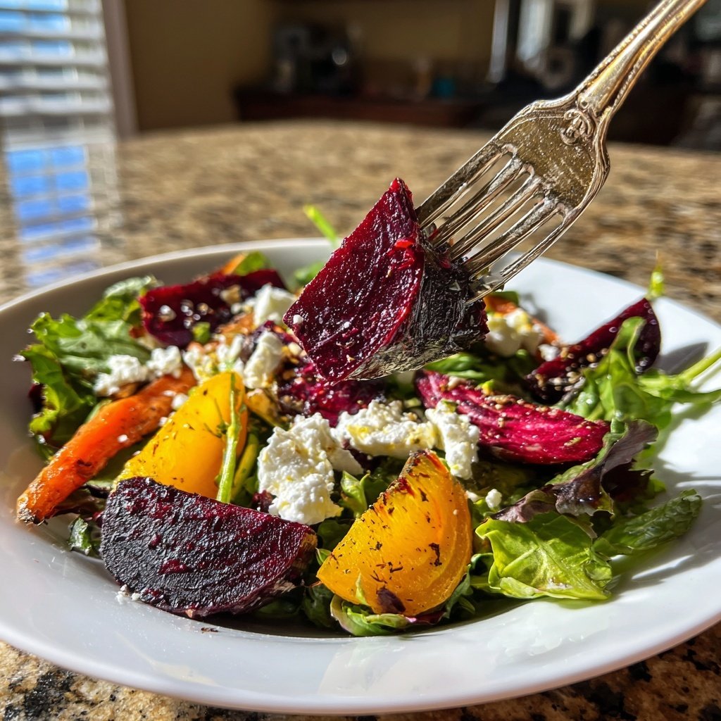 Roasted Beet Goat Cheese Salad