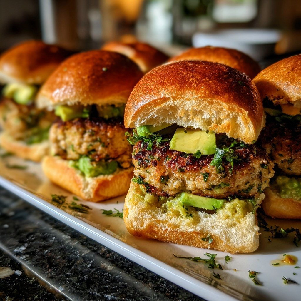 Herbed Turkey and Avocado Sliders