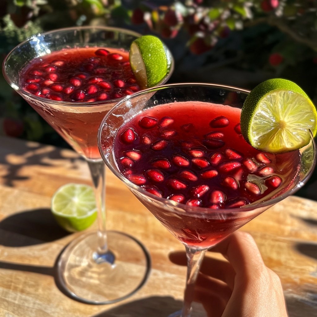 Delicious Non-Alcoholic Pomegranate Martini