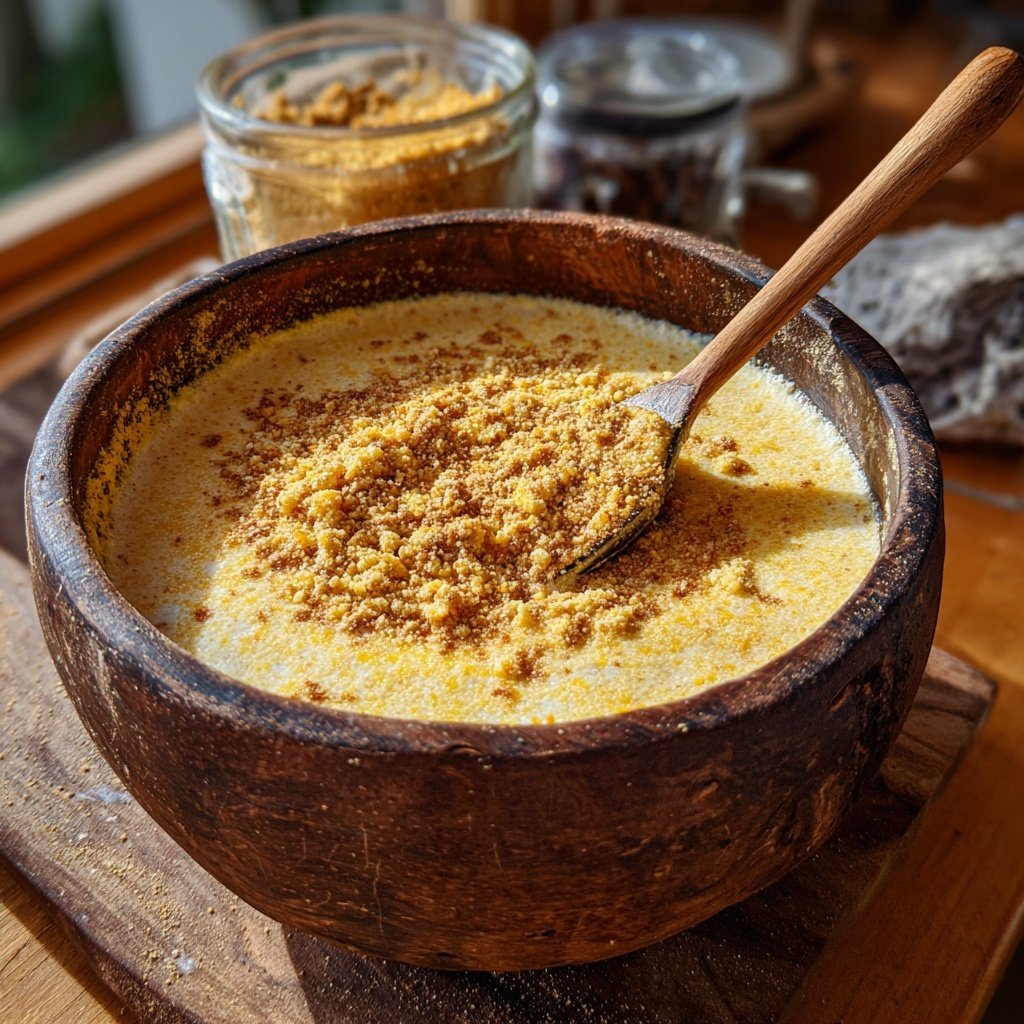 Savory Jamaican Cornmeal Porridge