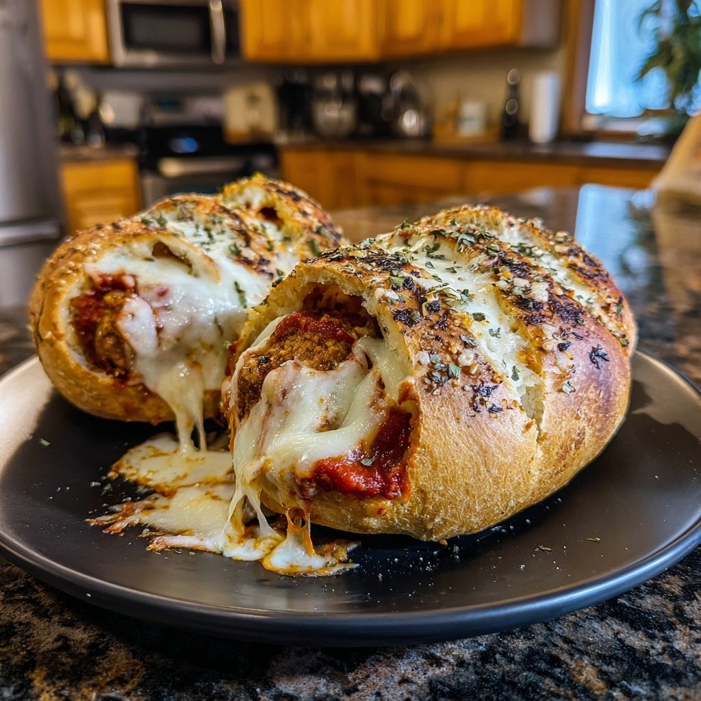 Meatball Sub Bombs Cheesy Filling
