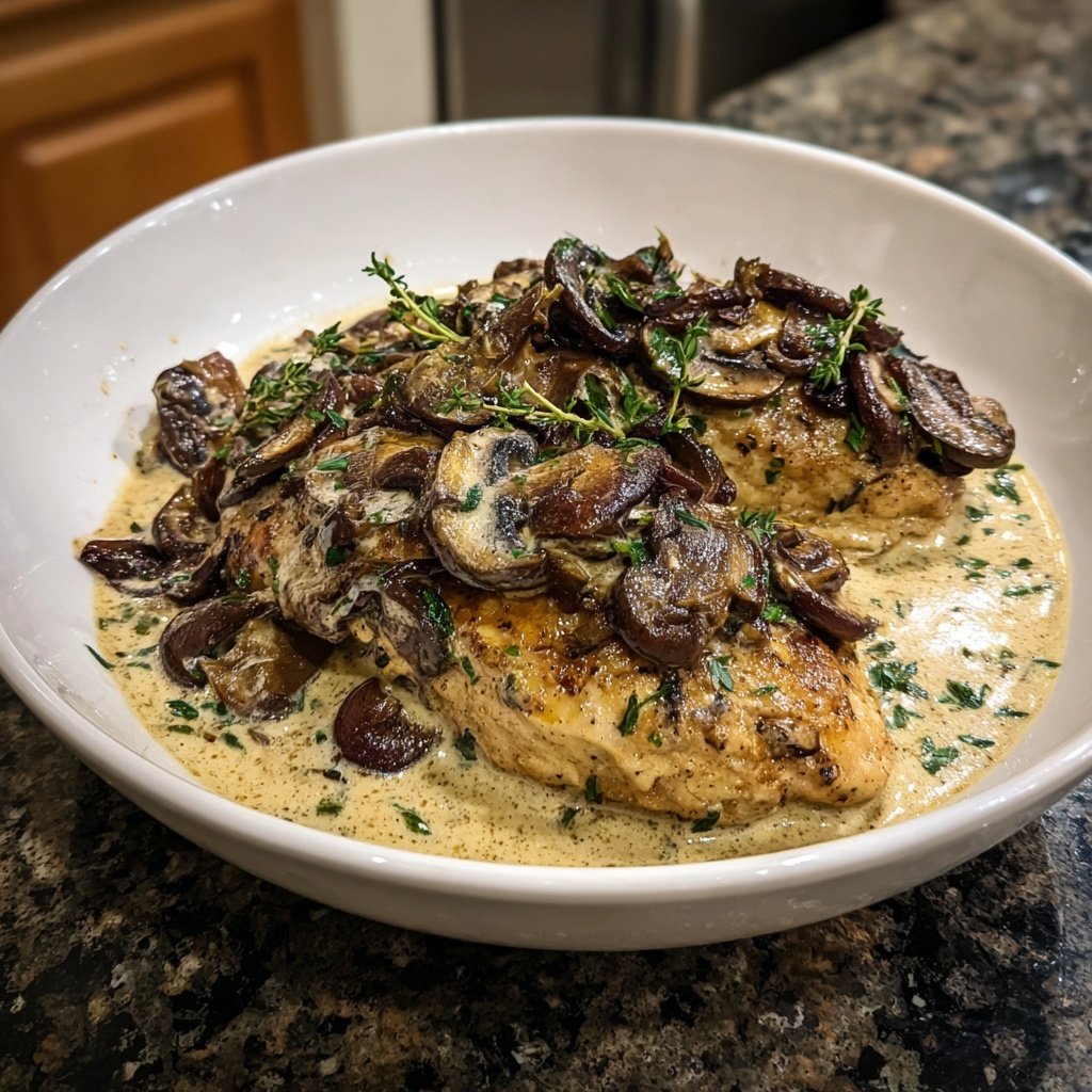 Creamy Mushroom Chicken Skillet