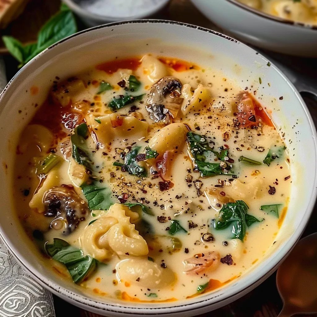 Creamiest Chicken Lasagna Soup