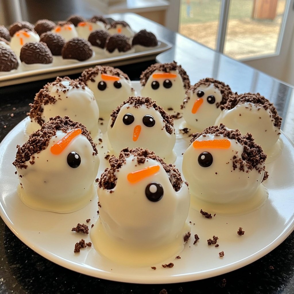 Snowman Oreo Balls