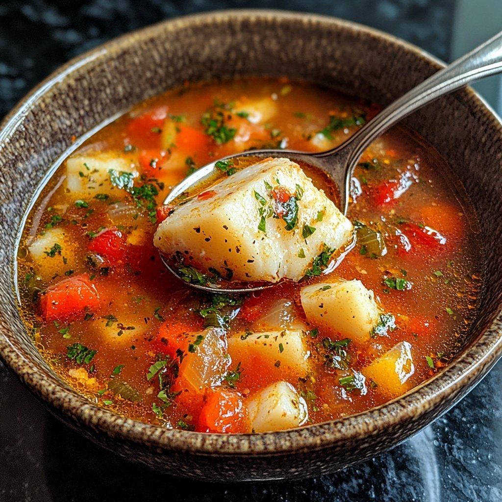 Italian Cod Fish Soup