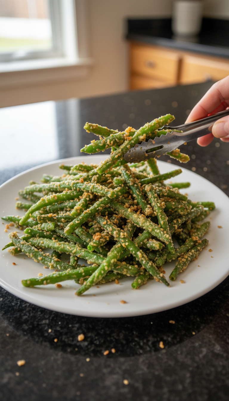 Crispy Garlic Green Beans