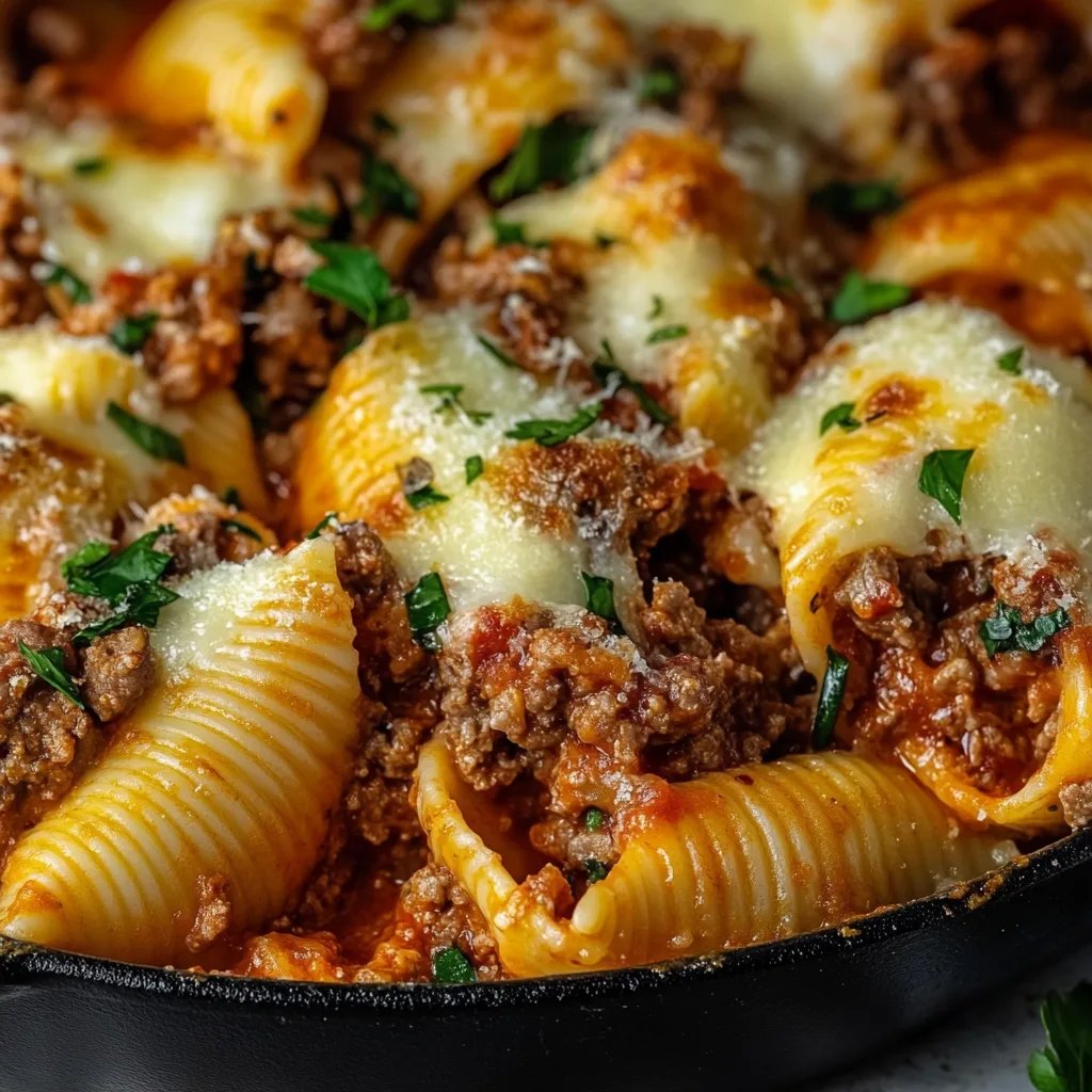 Stuffed Shells with Beef