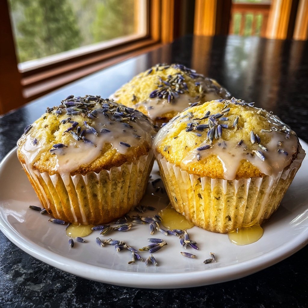 Lavender Lemon Cupcakes with Honey