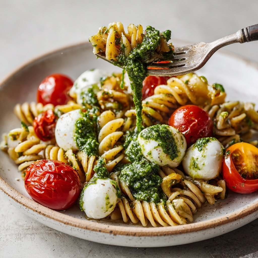 Caprese Pasta Salad with Pesto