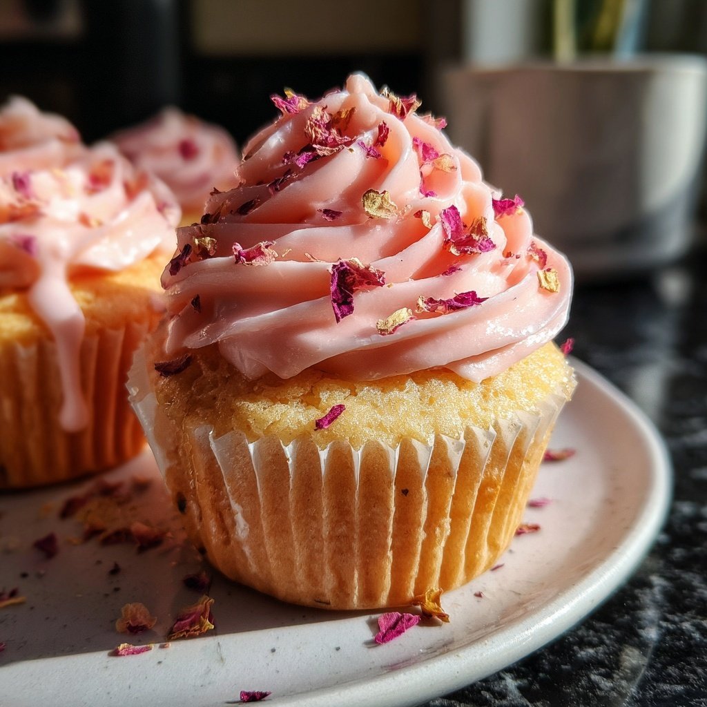 Rose Petal Cupcake Delight