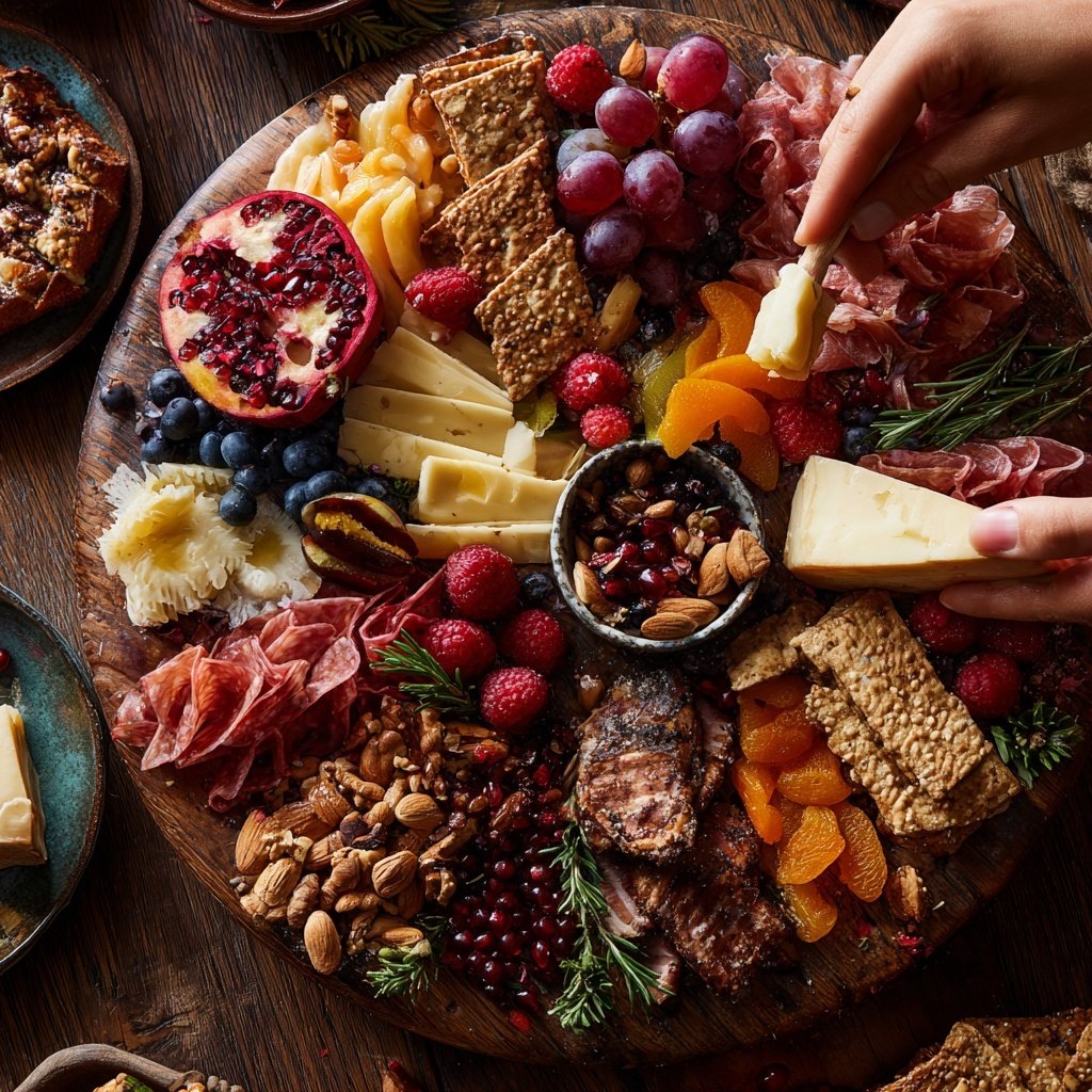 Festive Charcuterie Board with Meats