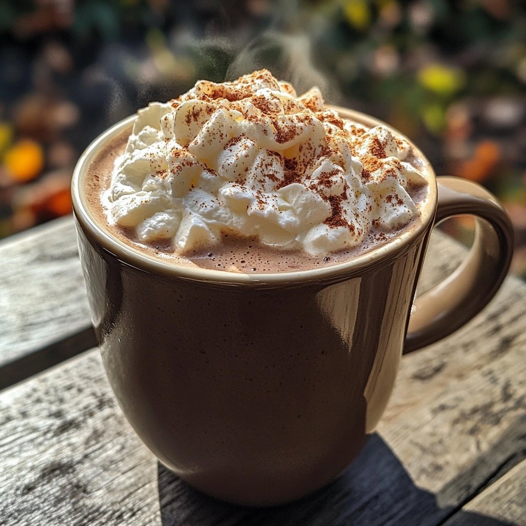 Spiced Hot Chocolate with Rum