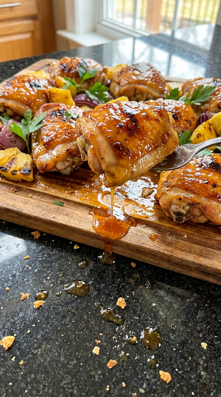 Baked Pineapple Chicken Thighs