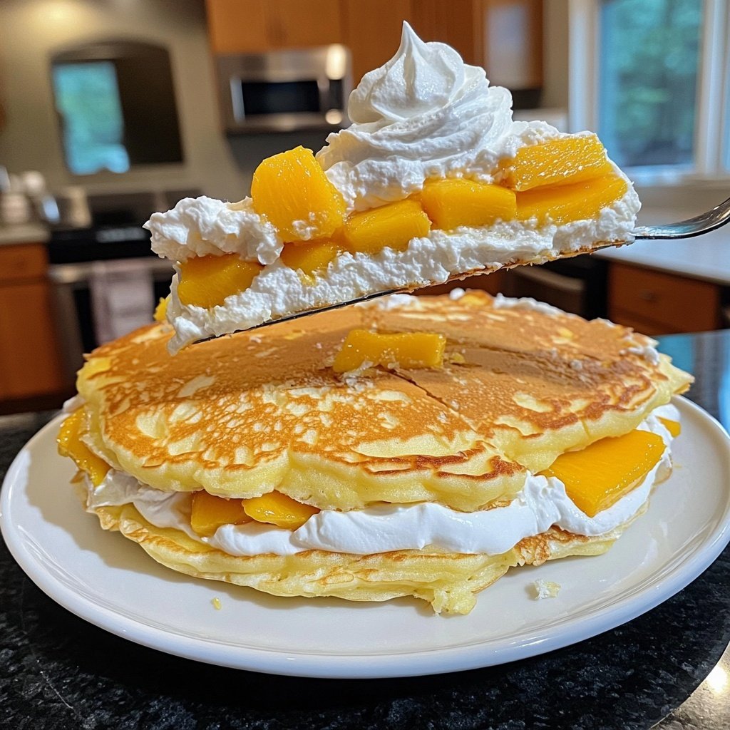 Hong Kong-Style Mango Pancakes