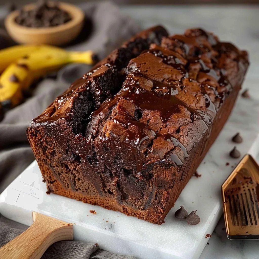 Rich Chocolate Banana Bread