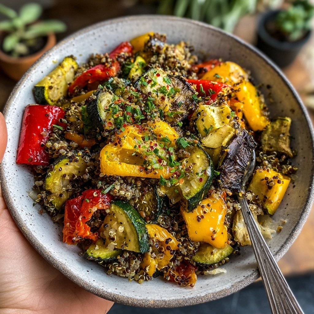 Roasted Vegetable Quinoa Salad