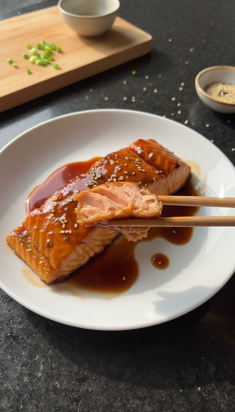 High Protein Teriyaki Salmon